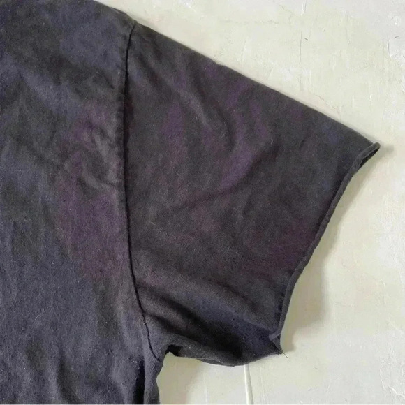 Urban Outfitters Black Pull-Over Short Sleeve Hoodie T-Shirt L - Picture 6 of 8